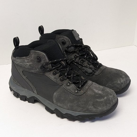 Columbia Newton Ridge Plus II Hiking Boots, Shark Grey, Men\'s 9.5 M